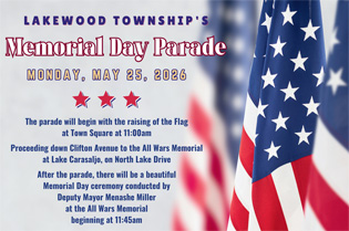 Memorial Day Parade on Monday, May 25, 2026